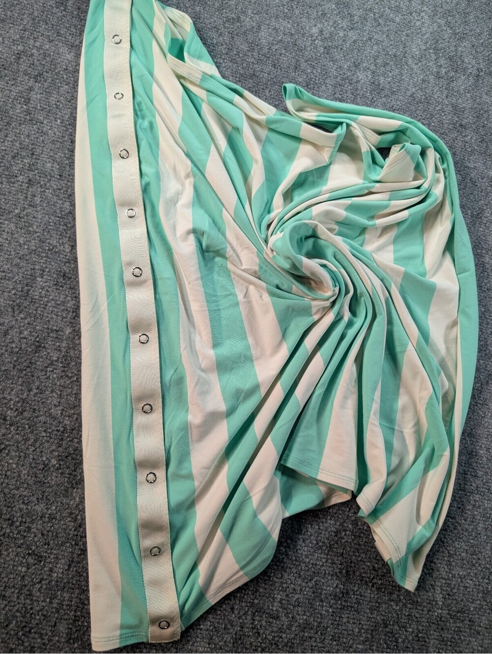 Lululemon Vinyasa Scarf Steep Stripe Angel Wing Opal Horizontal Teal White